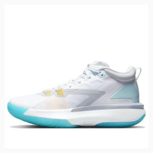 Air Jordan Nike Zion 1 PF Tênis de Basquete Masculino Branco Azuis | JD-039WG