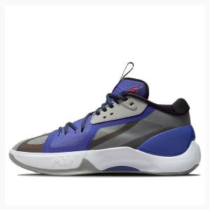 Air Jordan Nike Zoom Separate PF Tênis de Basquete Masculino Cinzentas Azuis | JD-936AW